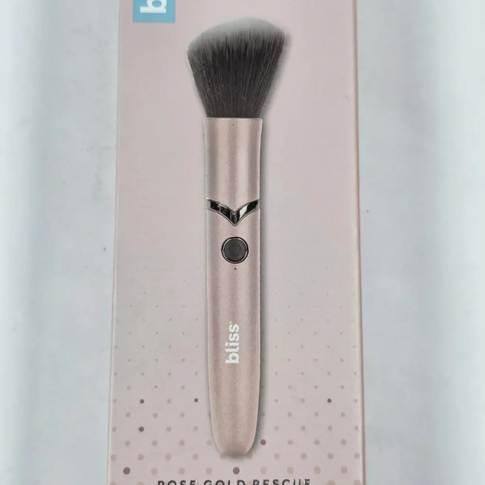 Bliss Antimicrobial Sonic Technology Makeup Brush Rosegold Rescue-New